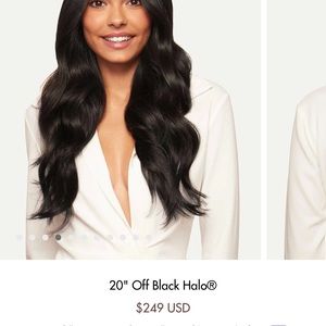 Luxe Hair Brand New Hair extensions Halo off black 20”